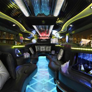 Hummer Limo Black Interior 2